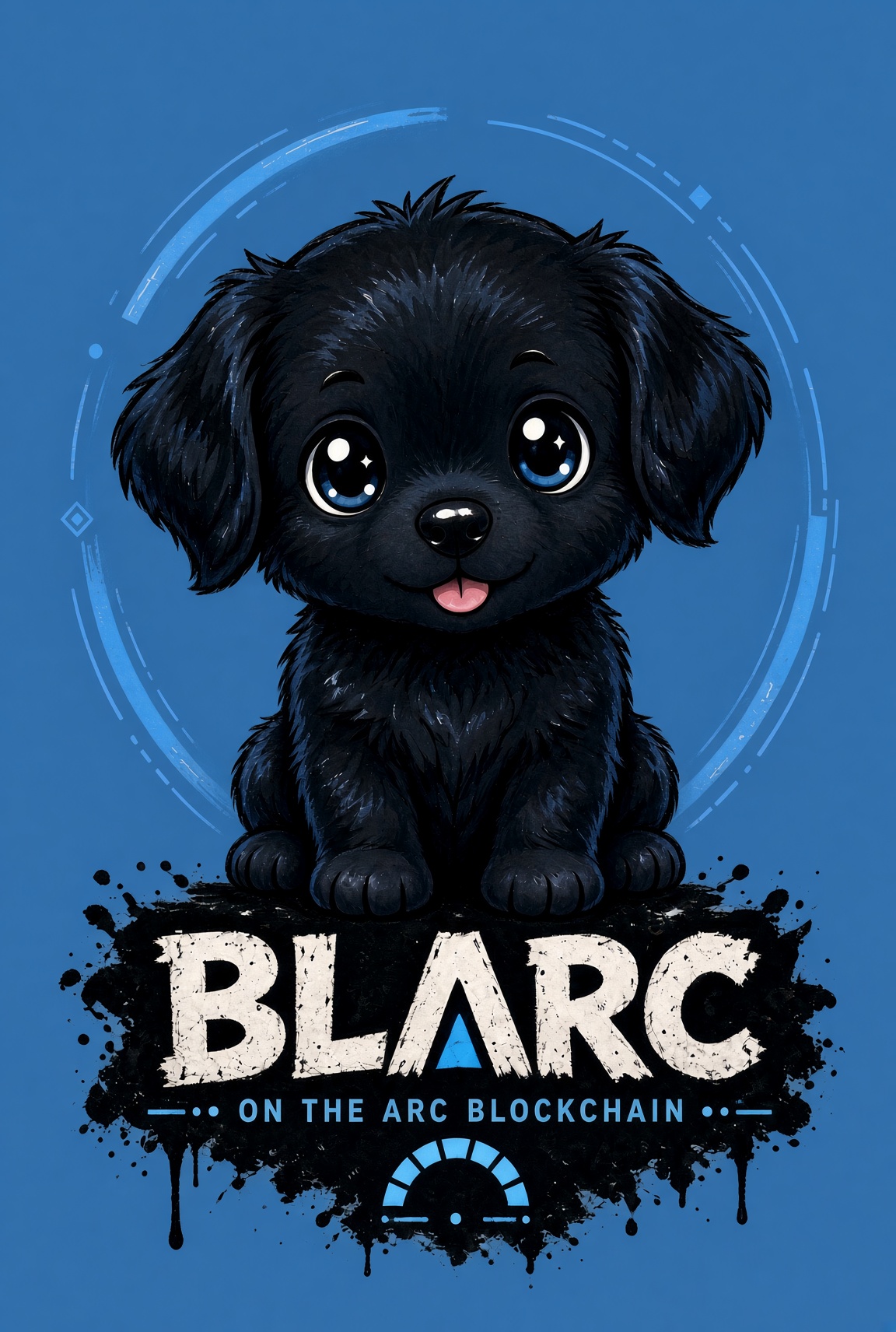 BLARC blue poster logo